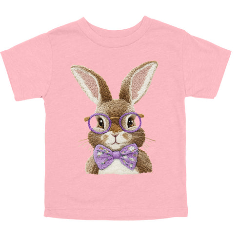 Vintage Easter Bunny with/Purple Bow Tie - Child/Adult T-shirt