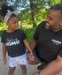 Dad Matching- Homies for life/ Dad is my Homie POCKET DESIGN Matching (Set of Two) (Black)