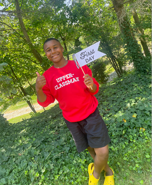 Back to School- "UPPER-CLASSMAN" Kids Multiple Color Sweatshirt