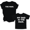 Father's Day Shirts - The Man/My Dad Is The Man - Black (2 Set Shirts)