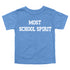 Back to School- "Most School Spirit" Kids Multiple Color T-shirt