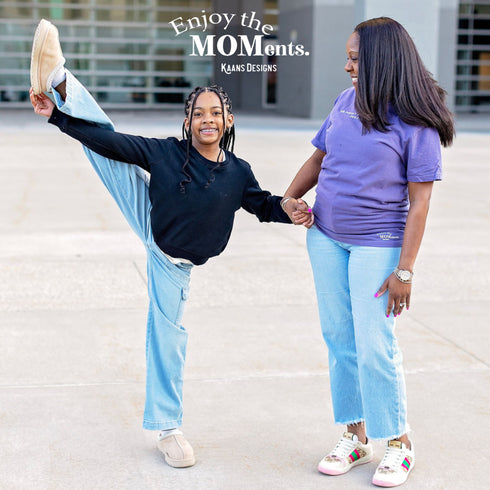 PERSONALIZE -Enjoy the MOMents Custom Embroidered - Adult Shirt/Comfort Colors (Multiple Colors)