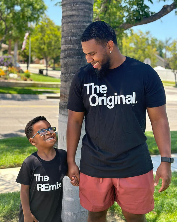The Original The Remix® Father and Son - Adult and Child Shirt - Set (black)