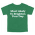 Back to School Superlatives- "Most Likely to Brighten Your Day" Multiple Color T-shirt