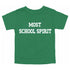 Back to School- "Most School Spirit" Kids Multiple Color T-shirt