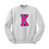 Customizable Patch Sweatshirt - Single Letter Chenille Patch