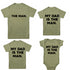 Matching Set - The Man/My Dad Is The Man - Olive (2 Set Shirts)