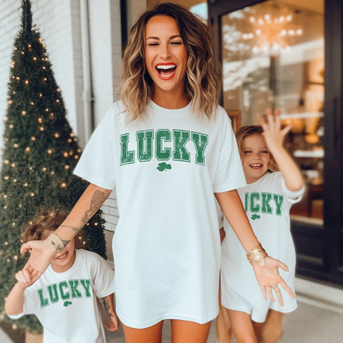 Lucky T-Shirt - Kids and Adults (Multiple Colors)