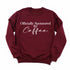 Coffee Collegiate Pullover - Officially Sponsored by Coffee Sweatshirt