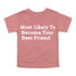 Back to School Superlatives- "Most Likely to Become Your Best Friend" Multiple Color T-shirt
