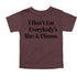 I Don't Eat Everybody's Mac & Cheese- Thanksgiving Family Matching  T-shirt Kids and Adult ( Multiple Options and Colors)