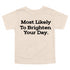 Back to School Superlatives- "Most Likely to Brighten Your Day" Multiple Color T-shirt