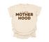 graphic comfort colors shirt with text that says no hood like motherhood.