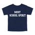 Back to School- "Most School Spirit" Kids Multiple Color T-shirt