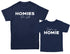 Dad Matching- Homies for life/ Dad is my Homie Matching Set of two (Navy)