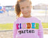 Custom Kindergarten Mini Chenille Patch Sweatshirt