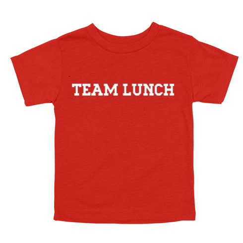Back to School- "Team Lunch" Kids Multiple Color T-shirt