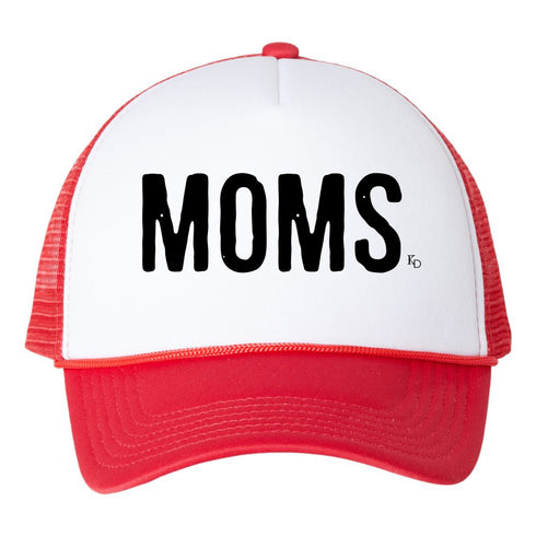 Family Hats - Moms, Pops, Shorty (red/white)