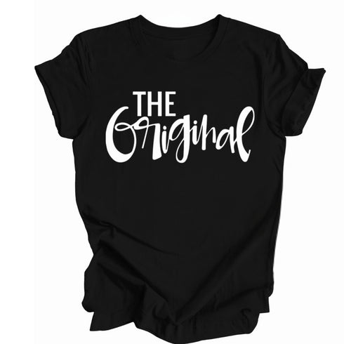 Matching Mom and Daughter Outfits - The Original The Remix Curvy Script Font (Black)