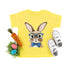 Vintage Easter Bunny with/Blue Bow Tie - Child/Adult T-shirt