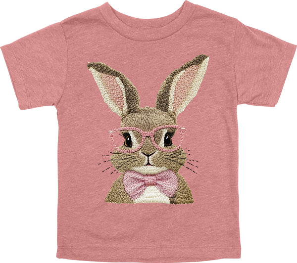 Vintage Easter Bunny with/Pink Bow Tie - Child/Adult T-shirt