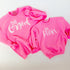 The Original The Remix The Encore® Curvy Script Sweatshirts- Highlighter Pink