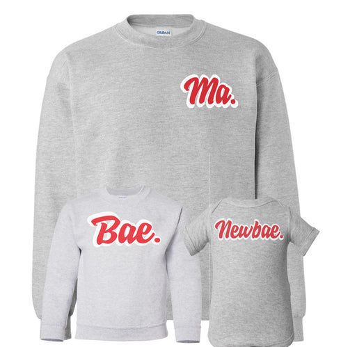 T-shirt Sweatshirt mom matching shirt dad child baby mini me, twins, match, set