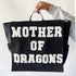 book bag, got, game of thrones, mother of dragons, custom bag, purses