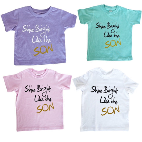 Easter Matching Set - Faith Shirt - Shine Bright Like the SON