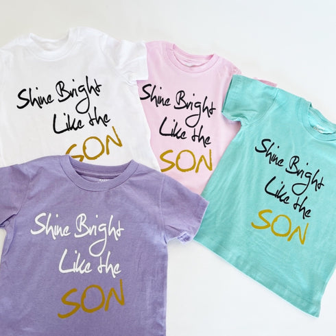 Easter Matching Set - Faith Shirt - Shine Bright Like the SON