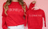 Mommy and Me Set - Homegirl and Girlfriend Red Sweatshirts or T-shirt