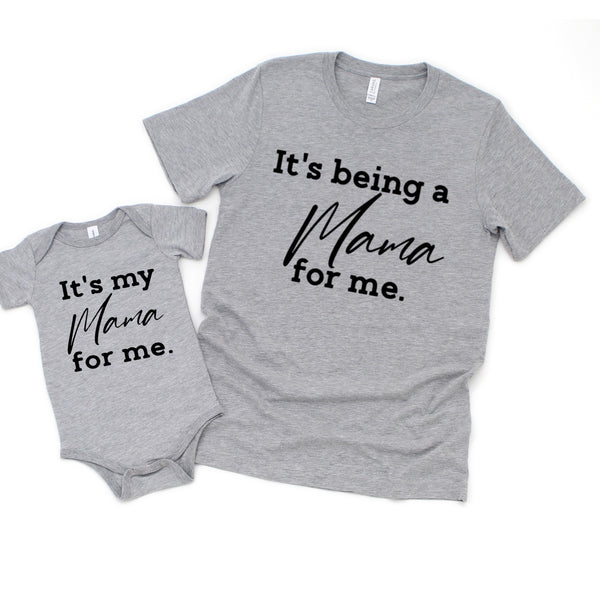 mommy and babe, coming home outfit mama newborn classic shirt home from hospital matching set mama rough