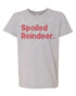 Heather grey spoiled reindeer shirt