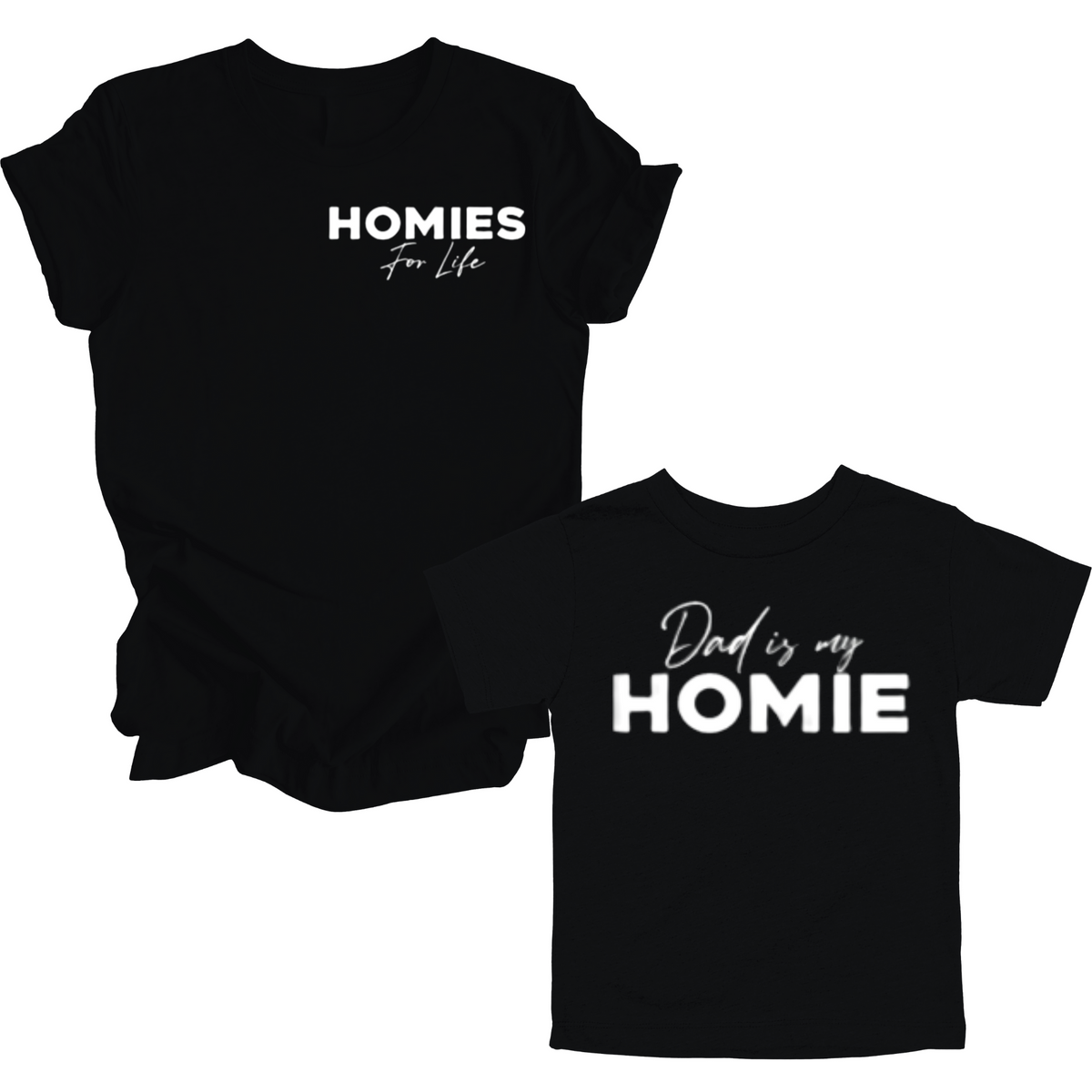 Dad Matching- Homies for life/ Dad is my Homie POCKET DESIGN Matching ...